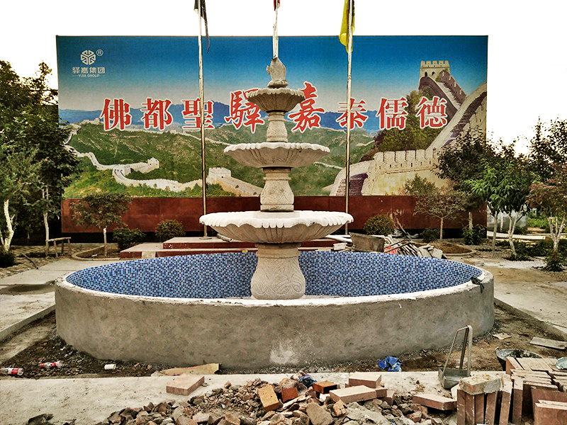 景区石喷泉图片
