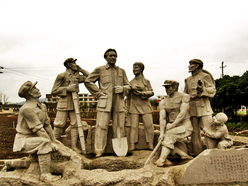 毛泽东主题故事雕塑图片