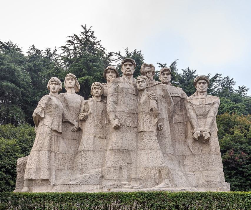 中国近代著名英雄人物情景景观雕塑图片